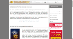 Desktop Screenshot of bonusbeieinzahlung.com