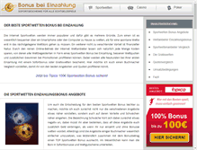 Tablet Screenshot of bonusbeieinzahlung.com